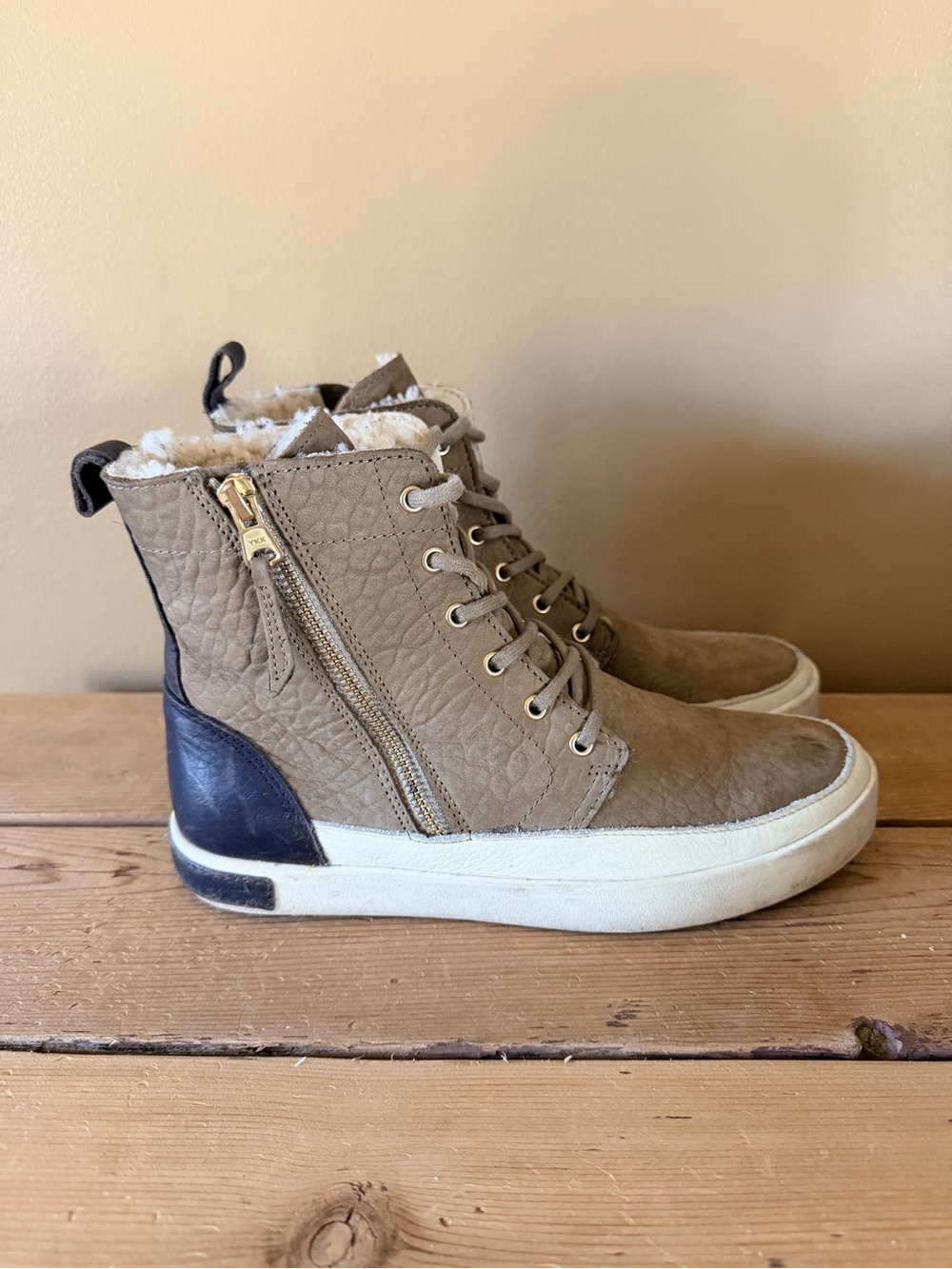 Womens Blackstone Ludlow Brown Leather High Top Shoes CW96 Size 39